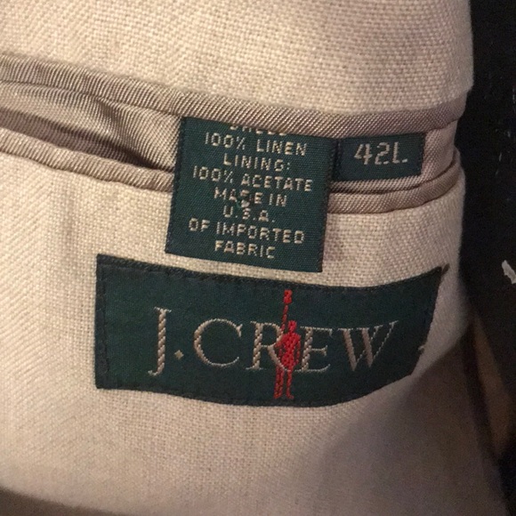 J Crew Linen Blazer 42L - Picture 2 of 2